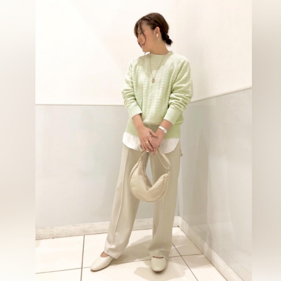 Uniqlo | Mint Light Souffle Yarn Mock Neck Sweater - Picture 7 of 9